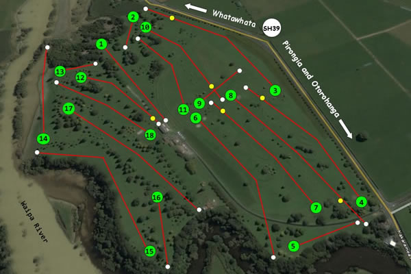 Overview of Pirongia Golf Course